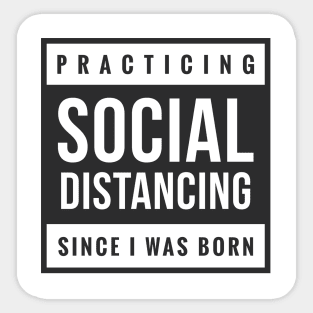 FUNNY SOCIAL DISTANCING TEXT Sticker